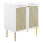 Modway Chaucer 30" Bathroom Vanity - White-MDF and Particleboard