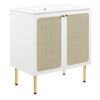 Modway Chaucer 30" Bathroom Vanity - White-MDF and Particleboard