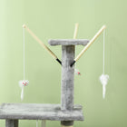 PawHut 53" Large Activity Centre Cat Tree Tower with Condo - Grey-Colour: Grey 