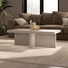 Hudson&Canal Boden 44"W Rectangular Coffee Table - Alder White-Clean with a soft, dry cloth and no harsh chemicals or abrasive cleaning materials