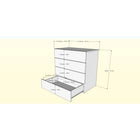 Nexera James 4-Drawer Dresser Chest - Natural Maple-This 4-drawer dresser has been certified ASTM F2057-19, a standard safety specification for clothing storage units