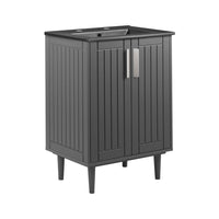 Modway Augusta 24" Bathroom Vanity - Grey/Black-Modern Bathroom Vanity