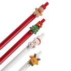 General Supply Goods + Co Festive Gel Pens - 0.5 mm - Black Ink - 4 Pack-Retractable design for easy use