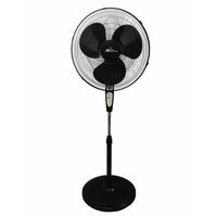 Royal Sovereign 18" Osciliating 3 Speed Pedestal Fan with Remote - Black-18” Digital Oscillating Pedestal Fan