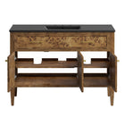 Modway Elysian 48" Wood Single Sink Bathroom Vanity - Black/Brown-8