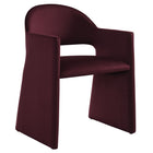 Modway Talia Performance Velvet Dining Armchair - Mulberry-Stain-Resistant Performance Velvet