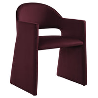 Modway Talia Performance Velvet Dining Armchair - Mulberry-Stain-Resistant Performance Velvet