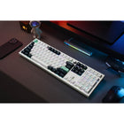 Keychron Q6 HE Knob Version Swappable RGB Backlight - Nebula Switch - White-Tri-mode connectivity (2.4 GHz, Bluetooth, and wired) for versatile setups