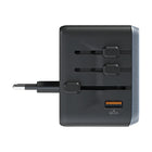 AXS Universal International Travel Adapter - Black-Power up multiple devices simultaneously