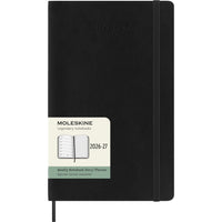 Moleskine Classic 18-Month 2026-2027 Weekly Planner - Soft Cover - 5" x 8.25" - Black - English-Weekly Planner Dated from July 2026 to December 2027
