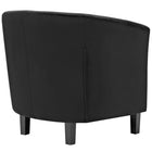 Modway Prospect Performance Velvet Armchair - Black-Dense Foam Padding for Comfort