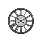 Monarch Specialties Clocks 18" Round Wall Clock - Antique Black -A simply stylish 18" round wall clock in a transitional design with subtle vintage vibes for your home decor