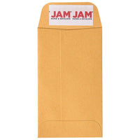 Jam Paper #3 Coin Business Commercial Envelopes with Peel and Seal Closure - 2 1/2" H x 4 1/4" W - Brown Kraft Manila - 100 Pack-Color: Brown Kraft Manila