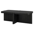 Hudson&Canal Laguna 45" Wide Rectangular Coffee Table - Black Grain-Tabletop features a weight capacity each of 50 lbs