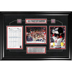 Montreal Canadiens 1993 Stanley Cup Champions Scoresheet Collage - Framed Print - 36" x 24"-Premium scoresheet framed
