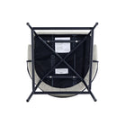 Manhattan Comfort Gracie 22" Modern Leatherette Upholstered Counter Stool - Stone and Black - 2 Pack-30 Day Limited Manufacturer's Warranty