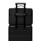 Gaston Luga Dash Cushioned 16" Briefcase - Black-Outer zipped pocket for easy access to small items