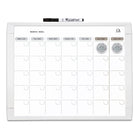 Quartet Dry Erase Planner - 11" W x 14" H - White-Includes Quartet magnetic marker, two magnets, and mounting hardware