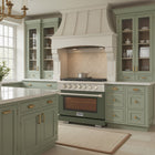 Kucht 36" KFX-X Series Pro Style Natural Gas Range - Stainless Steel/Olive Green-Liquid propane convertible