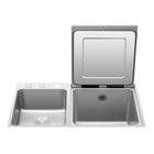 Fotile Built-in 3-In-1 In-Sink Stainless Steel Dishwasher - 35"-4 Dish Washing Modes