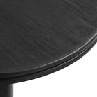 Modway Neo 31" Round Indoor/Outdoor Patio Wood Bar Table - Black-8