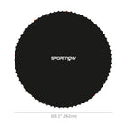 Soozier Trampoline Replacement Mat with 8 Rows of Stitching - Fits 10ft Trampoline - Black-Features 8 rows of heavy stitching for increased durability