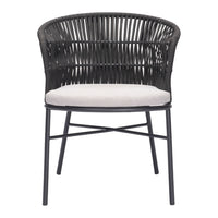Zuo Freycinet Dining Chair - Black - Set of 2-Removable and washable cushion cover