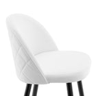 Modway Cordial Fabric Bar Stools - White - Set of 2-9