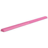 Soozier 7.7 ft Folding Gymnastics Balance Beam with Non-Slip Bottom - Red-Folds in half for easy, compact storage 