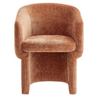 Modway Verity Barrel Back Chenille Dining Armchair - Rust-9
