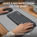 Logitech Pebble 2 Combo Wireless Keyboard & Mouse - Quiet - Portable - Customizable - Logi Bolt - Bluetooth - Graphite-Compatible with MacBook Neo laptops: instant Bluetooth connection, seamless & color-matched
