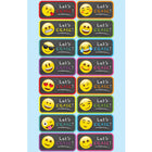 Ashley Productions Non-Magnetic Mini Whiteboard Erasers - Emotions Icons - 16 Pack-Fun and colourful designs