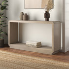 Hudson&Canal Lonni 55" Rectangular Console Table - Alder White-Clean with a soft, dry cloth and no harsh chemicals or abrasive cleaning materials