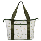 General Supply Goods + Co Printed Tote Bag with Interior Pockets - Sage-Insulated interior helps maintain food temperature longer