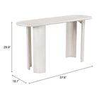 Zuo Risan Console Table - Whitewashed-3 year limited warranty