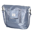 Nicci Travel Weekender Duffel Expandable Bag - Blue-Back zipper pocket 