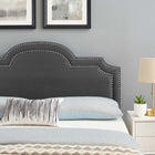 Modway Belinda Performance Velvet King/California King Headboard - Charcoal-Performance Velvet