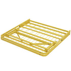 Modway Horizon Stainless Steel Twin Bed Frame - Yellow-Easy To Assemble And Fold Away