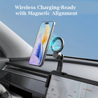 MyBat Magnetic Car Mount for Tesla Model 3 &Y - Sleek Black -Strong Magnetic Hold - Securely grips your phone, even over rough terrain