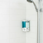 Better Living Euro Dispenser Duo - Chrome-Versatile dispenser can be mounted either in the corner or flat on a wall