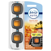 Febreze AUTO Air Freshener - Hawaiian Aloha - 3 Pack-Stay fresh with up to 40 days of consistent scent with Febreze AUTO (on low)