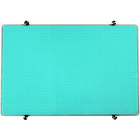 Viztex Tempered Glass Dry Erase Whiteboard - 24" x 36" - Light Teal-Dual Purpose Magnetic Tempered Glass Dry-Erase Board with durable writing surface will not stain or ghost under normal use. High-Power Magnet Required