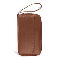 Champs Onyx Leather Multi Passport Case - Brown- Leather Multi Passport Case
