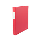 Staples Economy 1" 3 D-Ring Binder - 220 Sheet Capacity - Red-Red, D-Ring 1" binder with 220 Sheet Capacity