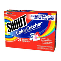 Shout Color Catcher Dye Trapping Laundry Sheets - 24 Pack-Sheets lock up loose dyes found in the wash water to help prevent dyes from bleeding onto other clothes