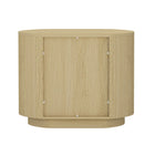 Manhattan Comfort Olivia 26.5" Modern Nightstand - Natural Oak/Black-Home Assembly Required. All Hardware Included