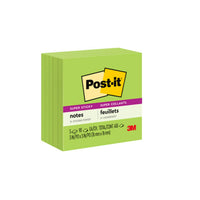Post-it Super Sticky Notes - 3" x 3" - Limeade- 350 sheets - 5 Pack-Post-it Super Sticky Notes stick and re-stick so your thoughts get noticed.