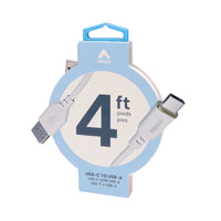 Amaze 4' USB-A to C Cable - White -4ft Length: Compact and convenient for daily charging needs