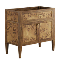 Modway Elysian 36" Wood Bathroom Vanity Cabinet - Brown-Modern Bathroom Vanity