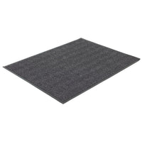 Edgewood Herringbone Medium Traffic Carpet Mat - 4' W x 10' L - Charcoal-Medium Traffic